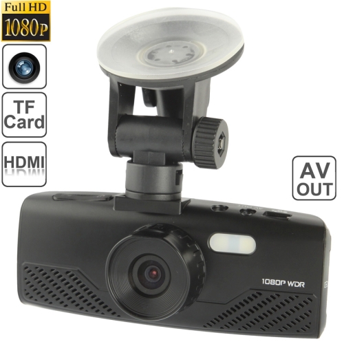 AT800 Full HD 1080P Car Camcorder, 2.7 inch Screen Display, Support Loop Recording / Motion Detection / AV OUT / Night Vision